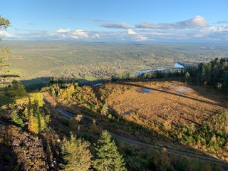 Naklejka premium view of the village