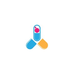 Pharmacy logo template vector icon design