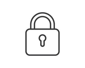 lock icon logo vector template