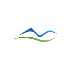 Mountain logo template icon design