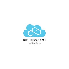 Cloud logo vector icon design