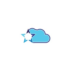Cloud logo vector icon design