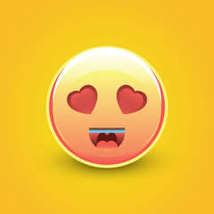 Loving eyes emoticon