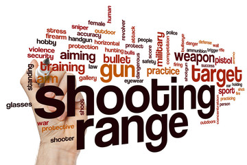 Shooting range word cloud