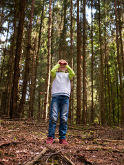 Portrait of Young Blonde Caucasian Boy