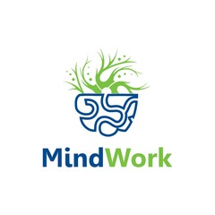 Brain symbol vector icon illustration logo design.