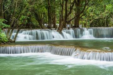 Huai Mae Khamin Waterfall level 2, Khuean Srinagarindra National Park, Kanchanaburi, Thailand