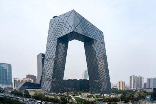 CMG HQ buildings in City Business District in Beijing