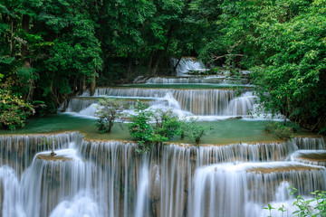 Huai Mae Khamin Waterfall level 4, Khuean Srinagarindra National Park, Kanchanaburi, Thailand