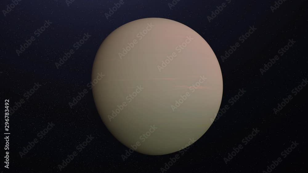 Poster abstract animation of rotating planet pluto. animation. abstract monotone surface of planet pluto in