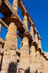 The greek Temple of Hera-II. Paestum, Italy
