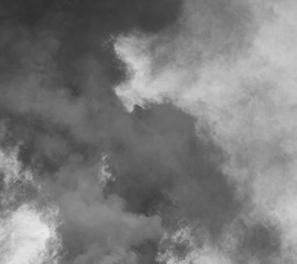 background with black and grey toxic smoke