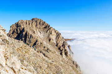 The mount Olympus in central Greece and Mytikas