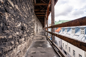 Gear on the city wall of Tallinn Estonia