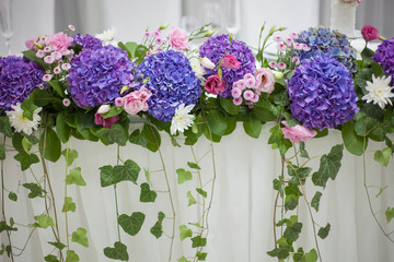 floral decoration, wedding party