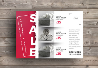 Sale Card Layout with Product Placeholders