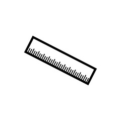 rulers icon trendy flat design