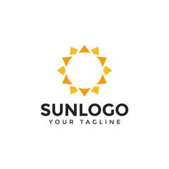 Fototapeta premium Abstract Sun Logo Design Template