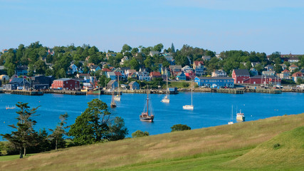 boats in the bay lunenburg