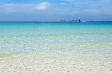 Fototapeta premium Beautiful tropical blue sea landscape.