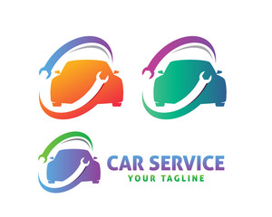Automotive Car Logo Template Vector. Automotive technician design. Auto service illustration