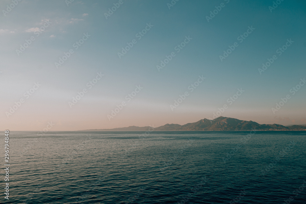 Wall mural Greece, Zakynthos,Panoramic view,Perfect sand beach and turquoise water