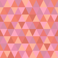 Mosaic triangle  pattern. Warm, autumn colors. The repeating background. Beautiful retro backing.