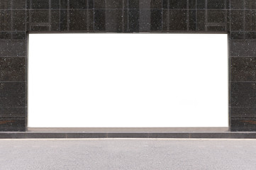 Fototapeta premium Shop Boutique Store Front with Big Window and Place for Name