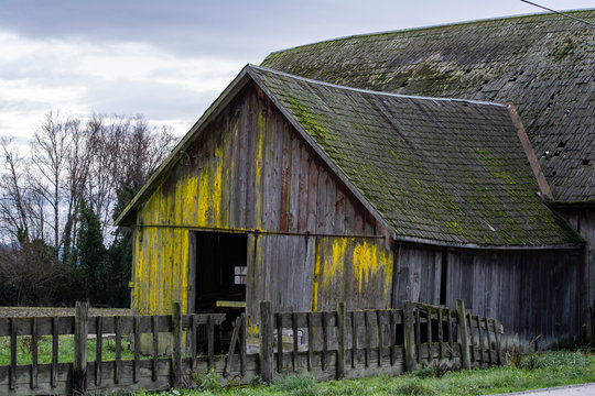 crooked barn