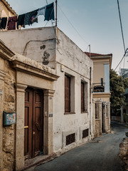 Fototapeta na wymiar Old Houses in Heraklion, Crete Island