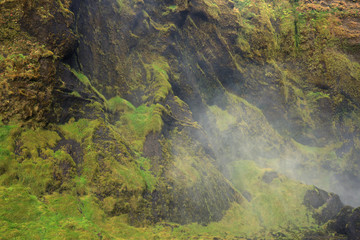 Skogafoss Waterfall, famous natural landmark in Iceland, Europe