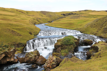 Skogafoss waterfall in Iceland, Europe