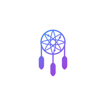 Dream Catcher Flat Vector Icon