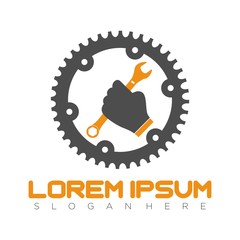 mechanical logo design vector