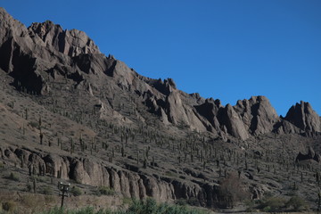 red rocks in the mountains