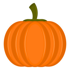 Isolated pumpkin image over a whhite bacground - VEctor