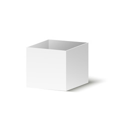  Solid opaque cardboard box. Vector illustration