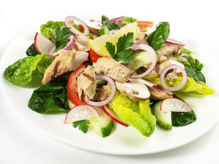 Mixed Salad with grilled Mackerel