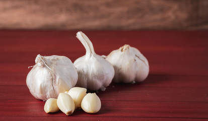 Garlic and rosmary