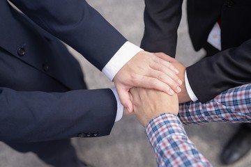 Obraz premium Image of business people teamwork collaboration relation.