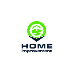 home improvement , and home repair logo stock vector