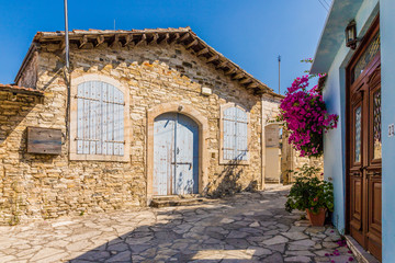 Fototapeta na wymiar A typical view in Lefkara Village cyprus