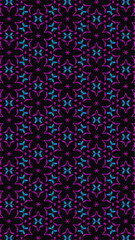 Ornate geometric pattern and abstract multicolored background