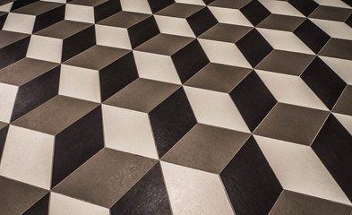 Texture of modern ceramic tile on the floor.