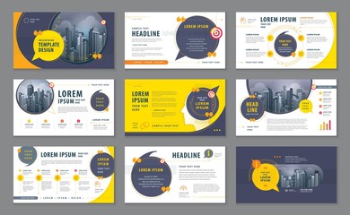 Abstract Presentation Templates, Infographic elements Template design set
