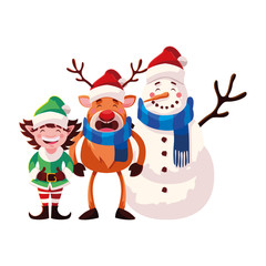 card of christmas with icons of xmas