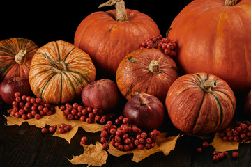Thanksgiving background. Autumn harvest