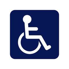 disabled handicap icon. bathroom for persons with disabilities signs. wheelchair isolated on white background. vector Illustration.