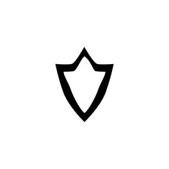 Shield icon. Secure design element. Logo design element