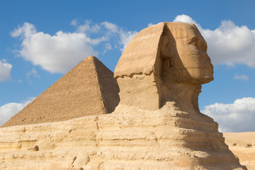 View of the Sphinx Egypt, The Giza Plateau